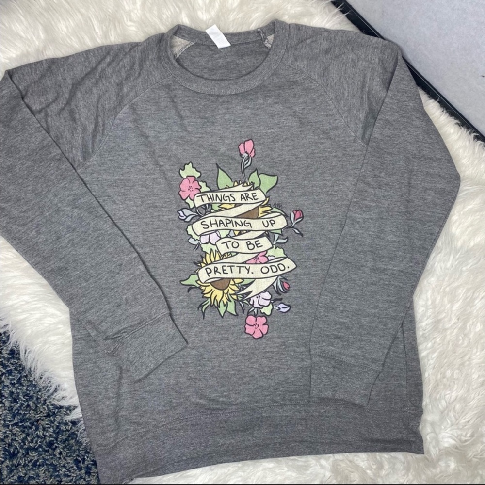Panic At The Disco Pretty Odd Sweatshirt Gray Size Large